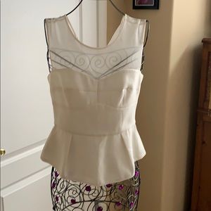 BCBGMaxAzria Peplon Top